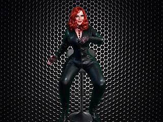 Granny Carmen Dildos Black Cock then Doggystyle Cums