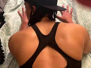 fucking my thicc ebony gf big ass natural tits doggystyle pov till orgasm