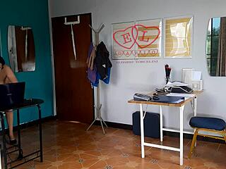 i can't resist my nudist secretary's nude office tits and pussy at work