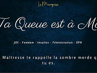 your cock belongs to me french joi femdom dirty talk!