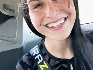 Kaitlyn Katsaros' Wet Pussy Licked Outdoors In Barcelona!