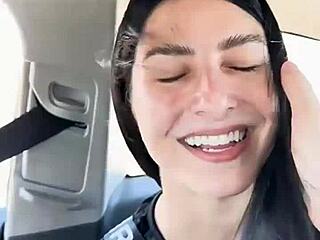 Kaitlyn Katsaros' Wet Pussy Licked Outdoors In Barcelona!