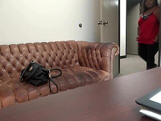 Peaches Ebony Anal Casting Fuck