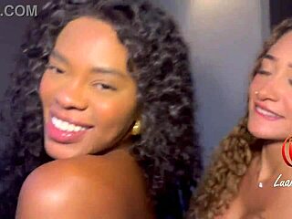 safada licks my pussy while neighbors watch strap-on