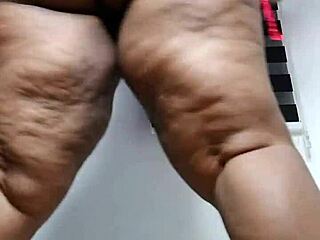 wanna watch thick ebony hotwife tease her big clit in sheer red lingerie full vid?