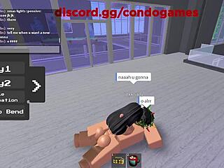 another roblox girl gets anal pussy pounded hard