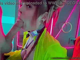 Public Rave Bathroom Sloppy Deepthroat Gagging Cum Swallow