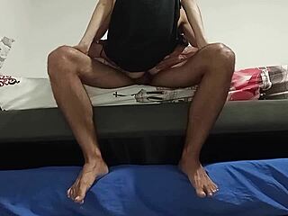 Latina Wife Bent Over Dorm Fucked Rough Creampie by Roommate Hubby