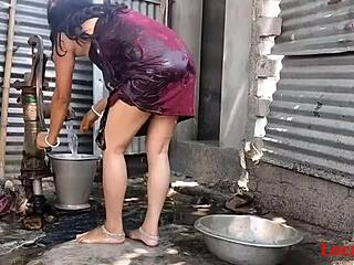 village wife gets outdoor pounding from husband's friend in official webcam vid