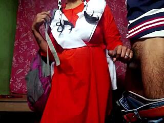 teacher pounds desi student doggy for phone in class so hot