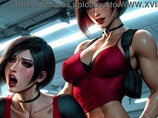 Curvy latina trans girlfriends flaunt big boobs futa