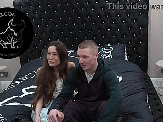 British porn studio sets up hotwife cuckold groping with old european men for you