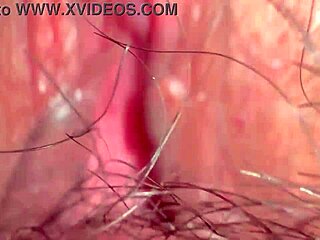 close-up on wife's shaved pink pussy 331 days post-virginity loss