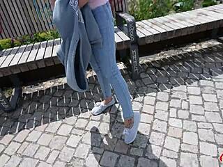 skinny german milf melisa rose picked up for raw no-condom pounding!