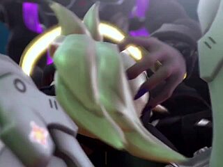 Futa moira dominates mercy in overwatch hentai anime pounding