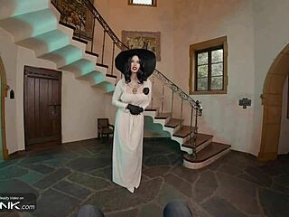 VR Lady Dimitrescu's Busty Cosplay Fuels Wild Masturbation Fuck in Resident Evil Parody