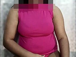 sexy tamil maid teen masturbates with dildo spewing dirty talk and piss on ranch