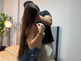 Stepdaughter can't ride boyfriend's cock so milf teaches proper fucking