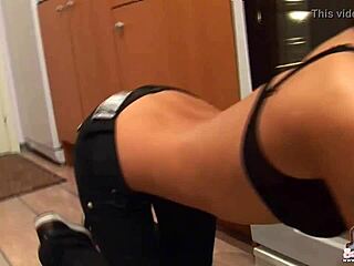 hey, do you like how my tiny jean miniskirt hugs my milf ass before i strip it off?