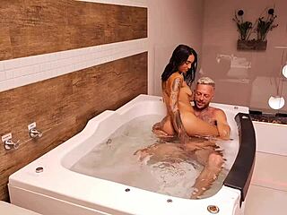 Hot Brunette's Ass Gaped by Vagninho and Nick Niquita Cumshot