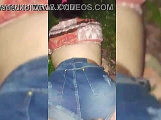 Pornstar prostitute pays debt with big ass pussy pov in woods