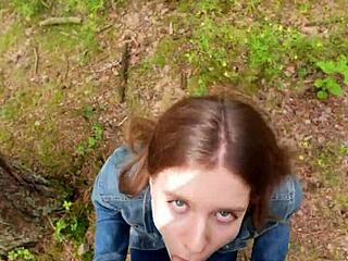 After home fuck i craved sucking him outdoors swallowing every drop