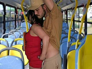 Student groped and fucked on crowded bus