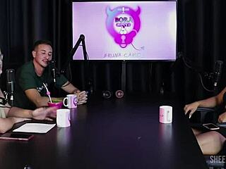 Val Mineirinha's Sheer Red Casting Comp With Bruna Carlos