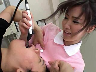 Japanese Dentist Fucks Older Client Raw in Uncensored JAV
