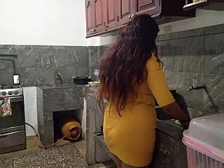 stepbro, your penis looks tasty... lemme suck it deep in the kitchen!