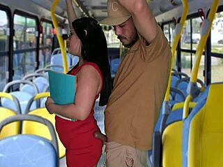 Student groped and fucked on crowded bus