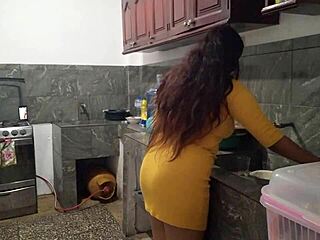 stepbro, your penis looks tasty... lemme suck it deep in the kitchen!