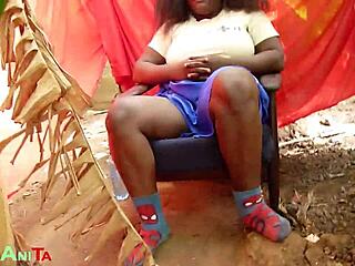 Herbal lady bent over outdoor hairy pussy licked then fucked rough!