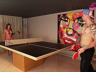 Sara Blonde and Ambar Prada Share Young Stud's Cum on Faces in Real Wedding Threesome