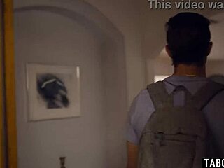 oops queenie sateen's not home so her friend vanessa sky joins the taboo threesome fuck