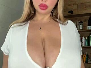 Adult Milf Caresses Her Huge Natural Saggy Tits