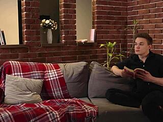 Peeping on Stepdad's Monster Cock Turns into Skinny Teen Fuck