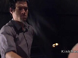 i'm whipped ass blonde slave choking gagging on rough anal bondage fuck