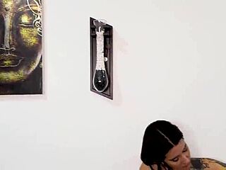 hey caught naty delgado banging stepdaddy in kitchen joined for wild threesome with blaze ranger