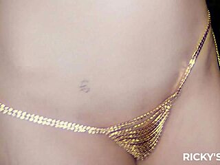 rickysroom: angel young's shaved pussy takes bomb black cock ride