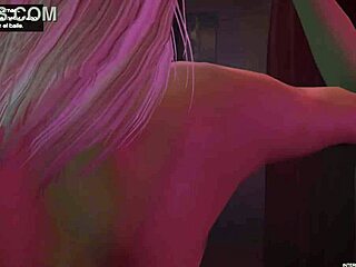 Blonde Lap Dance Strips Thong In Private Vanilla Unicorn