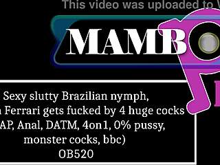 Bruna Ferrari Takes Four Monster Cocks Dap Anal Cumshot