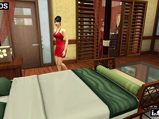 What happens when a neglected wife sneaks next door for neighbor's creampie ride?