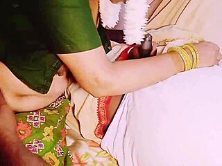 Indian maid's big boobs bounce in saree as house owner fucks with dirty Telugu talk