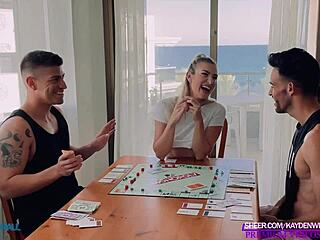 two big cocks fuck me hard to settle monopoly debts with choking and deepthroat