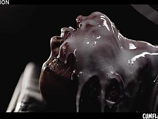 Extreme Interracial Cumflation Fills Zaawaadi's Sexy Black Pussy With Loads