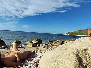 Wife groped and fucked by strangers on nude beach