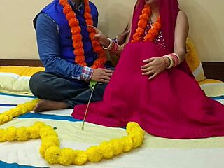 newlywed desi beauty's first night tempts addicted husband