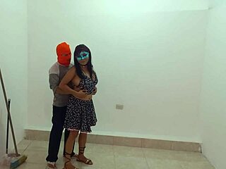 Hot lazy latina milf fucks boss's stepson at work!