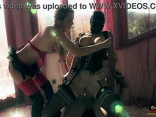 Masked Blonde Drilled Hard Ass Toy and BBC FFM